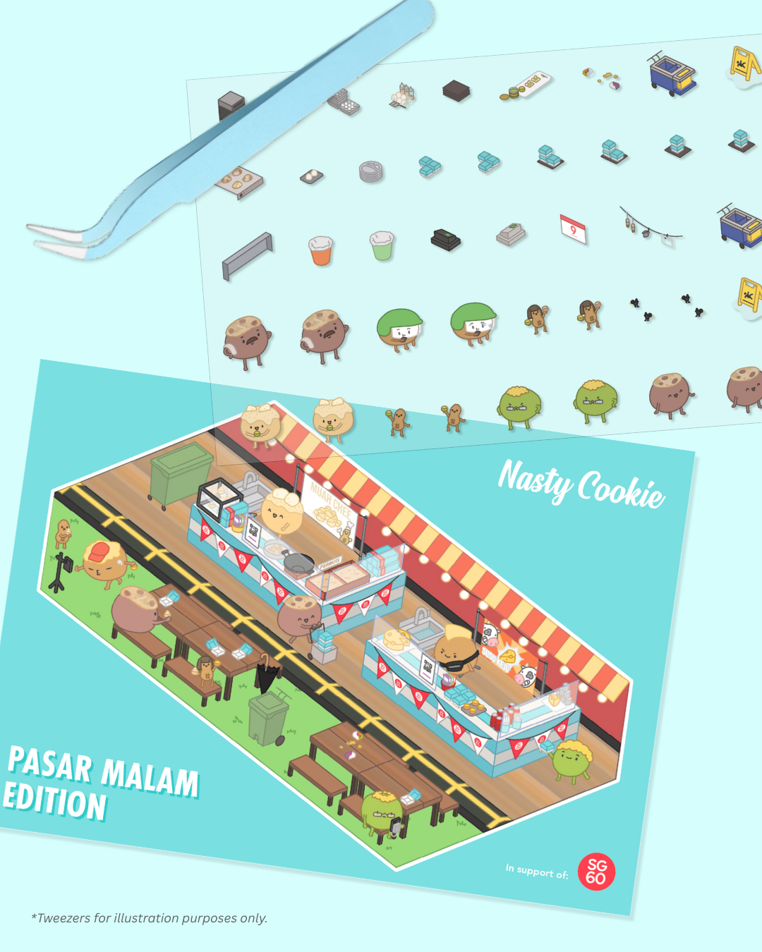 Nasty Cookie® 3D Sticker Pack - My Store